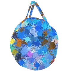 Color Colors Abstract Colorful Giant Round Zipper Tote by Pakrebo