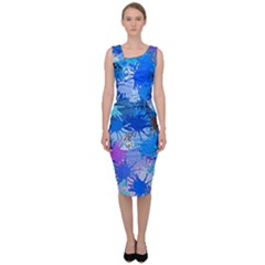 Color Colors Abstract Colorful Sleeveless Pencil Dress