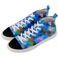 Color Colors Abstract Colorful Men s Mid-top Canvas Sneakers by Pakrebo