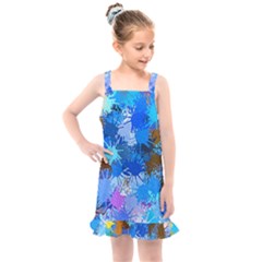 Color Colors Abstract Colorful Kids  Overall Dress by Pakrebo