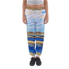 The Landscape Water Blue Painting Women s Jogger Sweatpants by Pakrebo