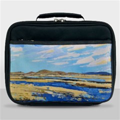 The Landscape Water Blue Painting Lunch Bag by Pakrebo