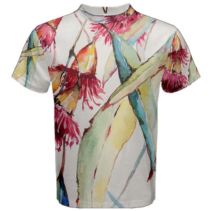 Plant Nature Flowers Foliage Men s Cotton Tee