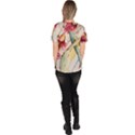 Plant Nature Flowers Foliage Women s V-Neck Scrub Top View4