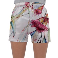 Plant Nature Flowers Foliage Sleepwear Shorts by Pakrebo