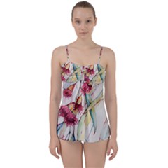 Plant Nature Flowers Foliage Babydoll Tankini Set by Pakrebo