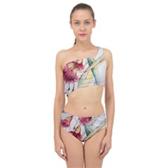 Plant Nature Flowers Foliage Spliced Up Two Piece Swimsuit by Pakrebo