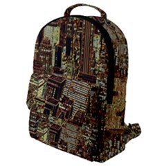 New York City Skyscrapers Flap Pocket Backpack (small)