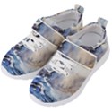 Art Painting Sea Storm Seagull Kids  Velcro Strap Shoes View2