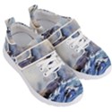 Art Painting Sea Storm Seagull Kids  Velcro Strap Shoes View3