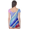 Painting Abstract Blue Pink Spots Boyleg Leotard  View2