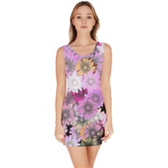 Flower Flowers Carta Da Parati Bodycon Dress by Pakrebo