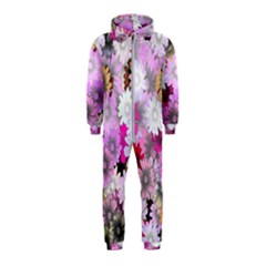 Flower Flowers Carta Da Parati Hooded Jumpsuit (kids) by Pakrebo