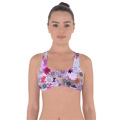 Flower Flowers Carta Da Parati Got No Strings Sports Bra by Pakrebo