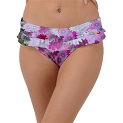 Flower Flowers Carta Da Parati Frill Bikini Bottom