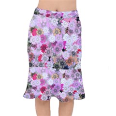 Flower Flowers Carta Da Parati Mermaid Skirt by Pakrebo