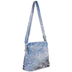 Coast Beach Shell Conch Water Zipper Messenger Bag by Pakrebo