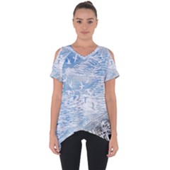 Coast Beach Shell Conch Water Cut Out Side Drop Tee by Pakrebo