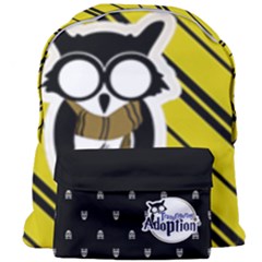 Yellow/black Owl- Giant Full Print Backpack