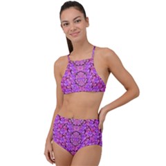 Paradise Blossom Tree On The Mountain High High Waist Tankini Set