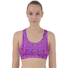 Paradise Blossom Tree On The Mountain High Back Weave Sports Bra by pepitasart