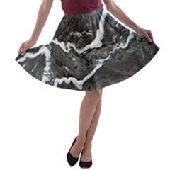 Cold Lava A-line Skater Skirt by WILLBIRDWELL