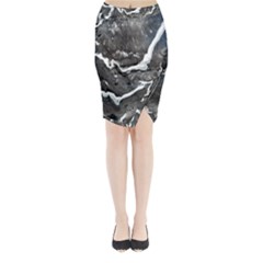 Cold Lava Midi Wrap Pencil Skirt by WILLBIRDWELL