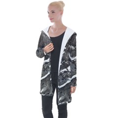 Cold Lava Longline Hooded Cardigan