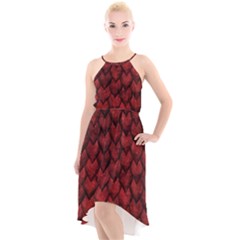 Redreptile High-low Halter Chiffon Dress  by LalaChandra