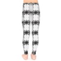 Black And White Geo Kids  Legging View2