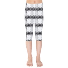 Black And White Geo Kids  Capri Leggings  by bottomsupbykenique