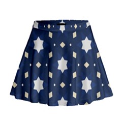 Dark Starry Night Rageon Mini Flare Skirt by bottomsupbykenique