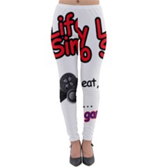 My Life Is Simple Lightweight Velour Leggings by Ergi2000