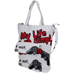 My Life Is Simple Shoulder Tote Bag