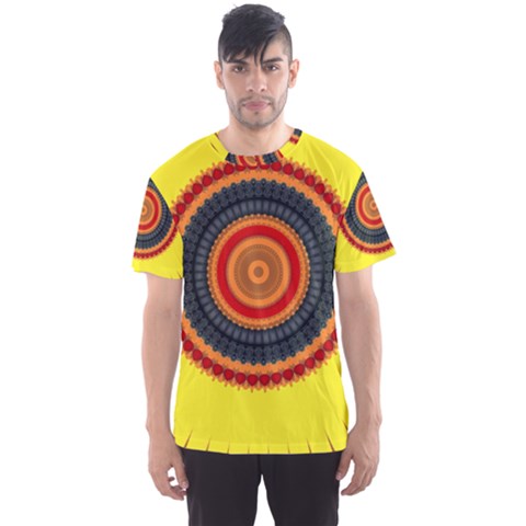 Art Decoration Wallpaper Bright Men s Sports Mesh Tee by Pakrebo