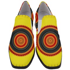 Art Decoration Wallpaper Bright Slip On Heel Loafers