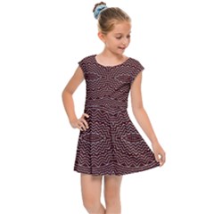 Design Pattern Abstract Desktop Kids  Cap Sleeve Dress