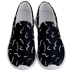 Scribbles Lines Drawing Picture Men s Lightweight Slip Ons by Pakrebo