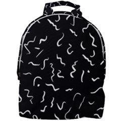 Scribbles Lines Drawing Picture Mini Full Print Backpack