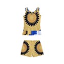 Design Circular Round Pattern Kids  Boyleg Swimsuit View2