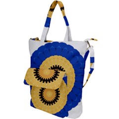 Design Circular Round Pattern Shoulder Tote Bag