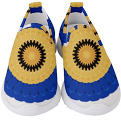 Design Circular Round Pattern Kids  Slip On Sneakers