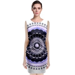 Design Circular Pattern Mandala Classic Sleeveless Midi Dress by Pakrebo