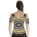 Mandala Pattern Round Ethnic Butterfly Sleeve Cutout Tee  View2