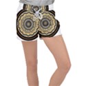 Mandala Pattern Round Ethnic Women s Velour Lounge Shorts View1