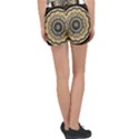 Mandala Pattern Round Ethnic Women s Velour Lounge Shorts View2