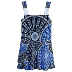 Cog Gear Wheel Engineering Round Kids  Layered Skirt Swimsuit by Pakrebo