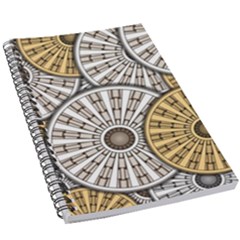 Gears Round Header Banner Cog 5 5  X 8 5  Notebook by Pakrebo