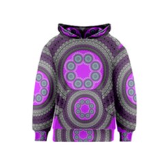 Round Pattern Ethnic Design Kids  Pullover Hoodie by Pakrebo