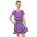 Round Pattern Ethnic Design Kids  Cross Web Dress View1